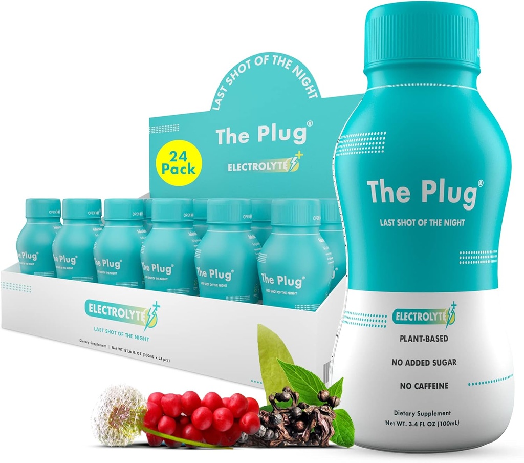 The Plug Liver Cleanse Detox & Repair Drink - Plant Based Herbal Electrolyte Drink for Liver Support & Health, Bloating Relief, Restore Antioxidants & Minerals | Liver Complex Energy Drink (24-Pack) 2