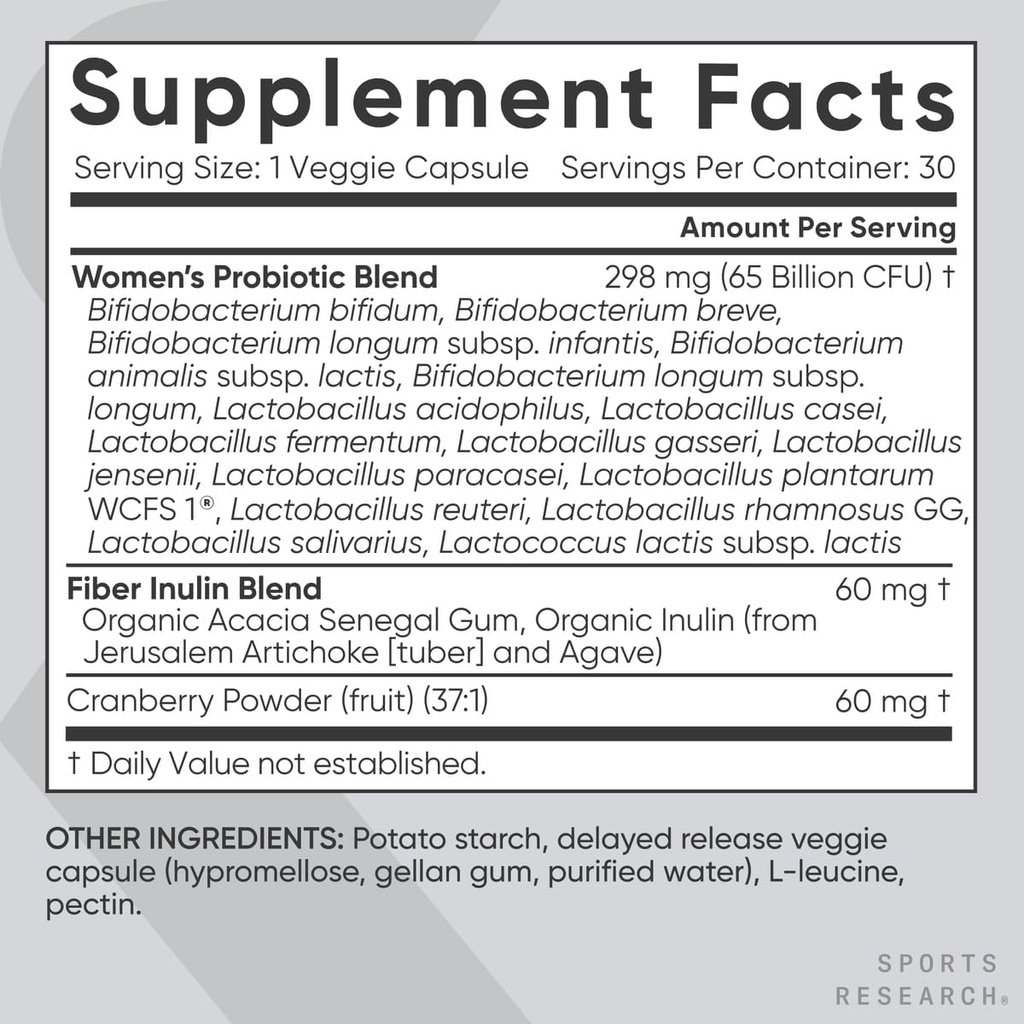Sports Research All Vegan: Daily Probiotics with Prebiotics (60 Billion CFU), Digestive Enzymes with Probiotics & Ginger (Plant Based) & Women's Probiotics with Prebiotics (65 Billion CFU) 5