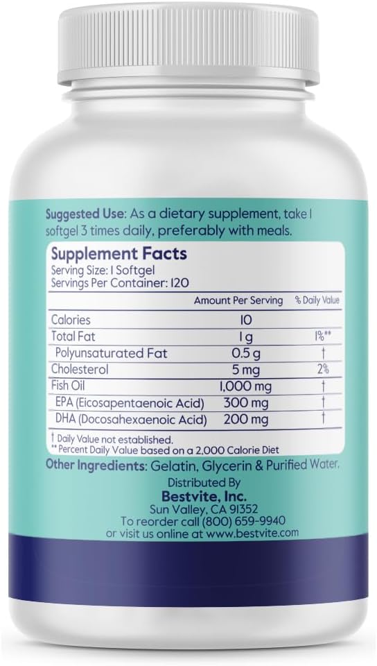 Super Omega-3 1000mg (120 Softgels) 3