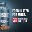 Dymatize ISO100 Whey Protein Powder Isolate, Fudge Brownie, 25g of Protein, 5 Pound, 5.5g BCAAs, Less Than 120 Cal., Gluten Free, 1g Fat, 1g Sugar, 2g Carb (70 Servings) 4