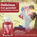 Vegan Iron Gummies + Vegan Omega-3 | Iron Supplement Support Blood Healthy & Daily Energy for Adults & Kids | Algae Omega-3 DHA Supplements for Brain, Heart Eyes Health- 90 Count 4