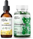 Wild & Organic Mullein Drops 2 oz & Chlorophyll Gummies 60 Chews 2