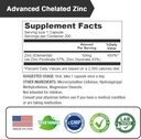 LOVITA Zinc 50mg | Potent Highly-Absorbed Chelated Zinc Supplements, Picolinate & Bisglycinate | Vegan, Gluten Free, non-GMO | For Immune, Antioxidant Support & Healthy Skin | 200 Capsules (Pack of 3) 3