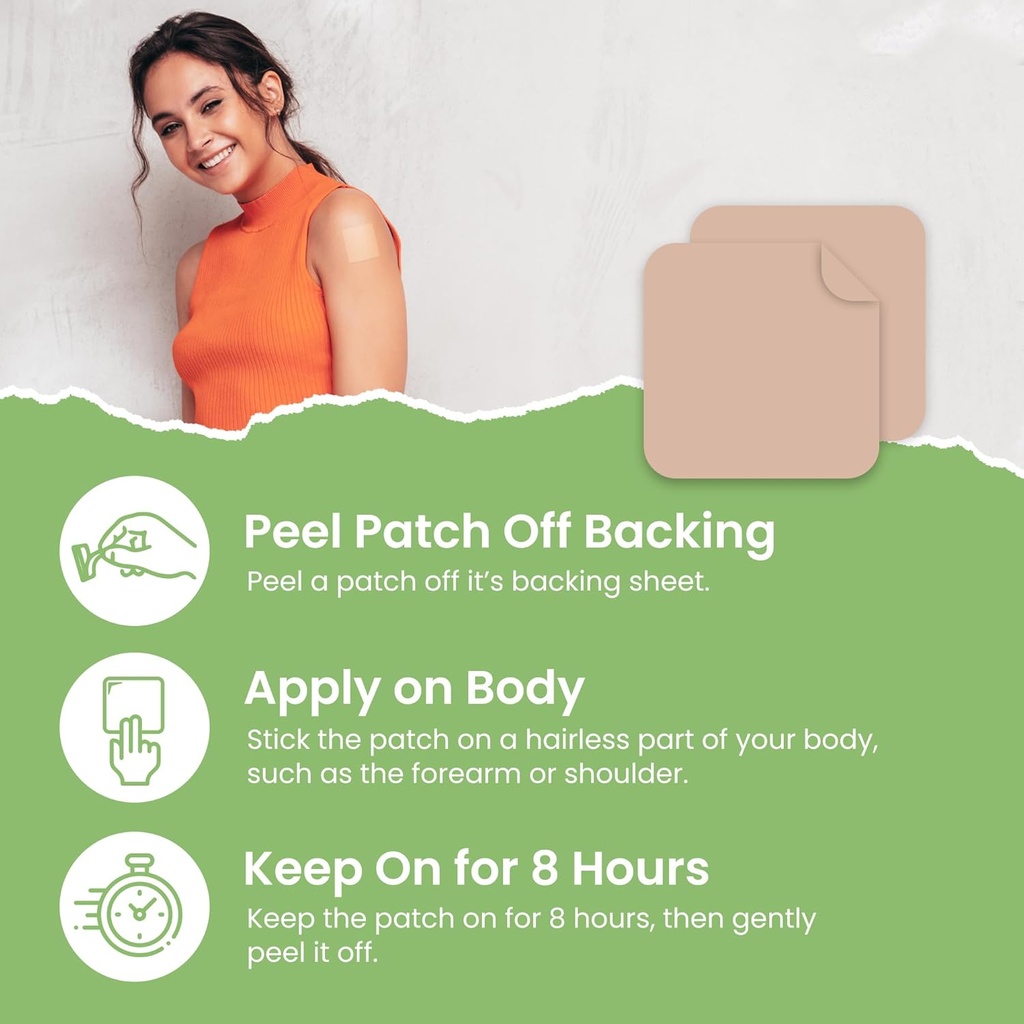 Zinc Patches (Pack of 60) - 100% Natural Patch for Women and Men - with Biotin - Immune & Body Support - Enhanced Formula 3