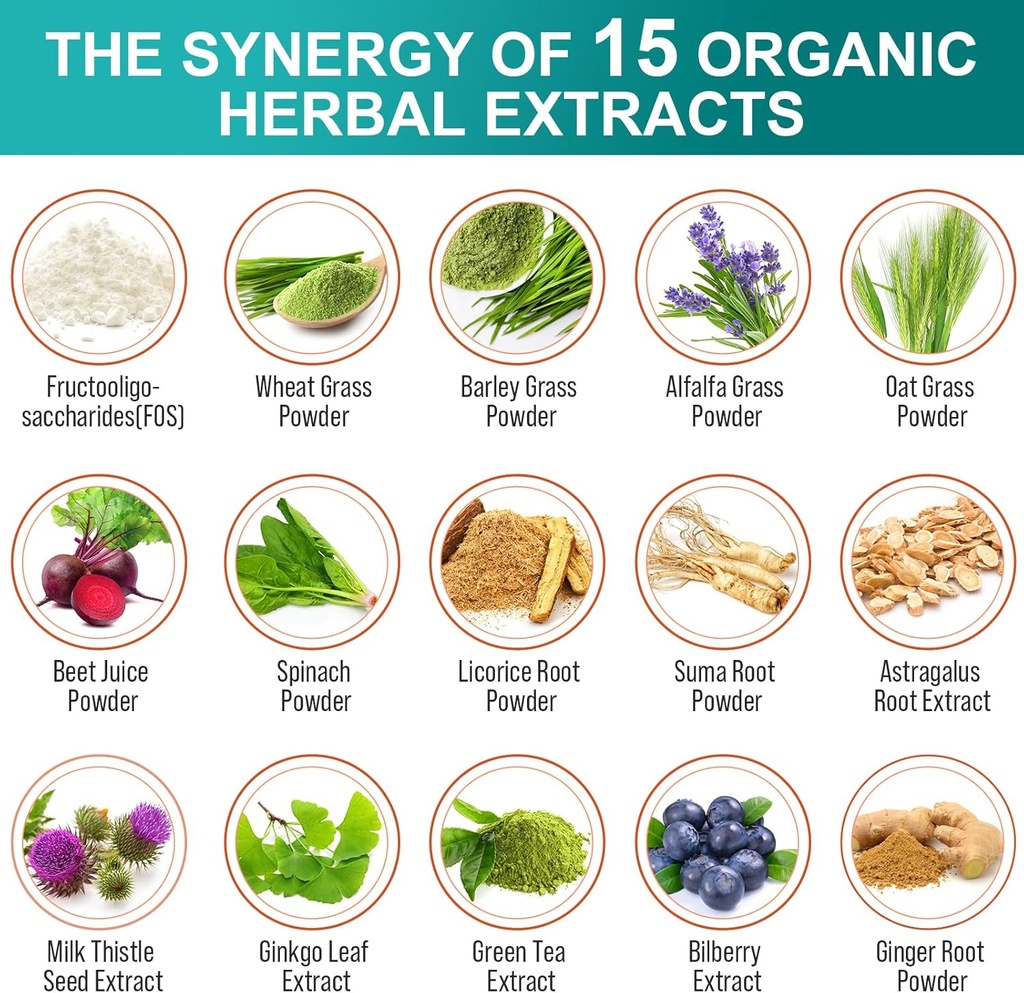 Probiotics for Women & Men - 300 Billion CFU, 24 Strains Probiotic + 15 Organic Herbs Prebiotics Blend, for Overall Digestive Gut Health, Immune, Constipation & Bloating, Shelf Stable - 4 Month Supply 6