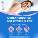 Sleep Aid Supplement - Berry Flavor, 30 Count - Dissolving Sleep Strips with Melatonin and L Theanine for Support with Falling Asleep - Made in The USA, Sugar and Gluten-Free 4