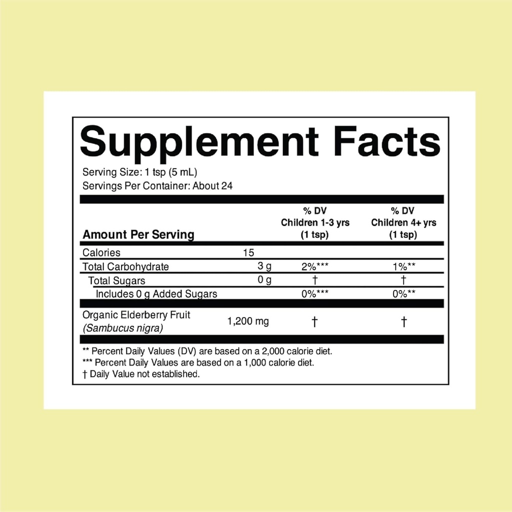 CHILDLIFE Essentials Organic Elderberry Syrup for Kids - Liquid Elderberry for Toddlers, Elderberry Extract Drops, Tincture for Babies, Toddlers, Children - 4 Fl Oz 3