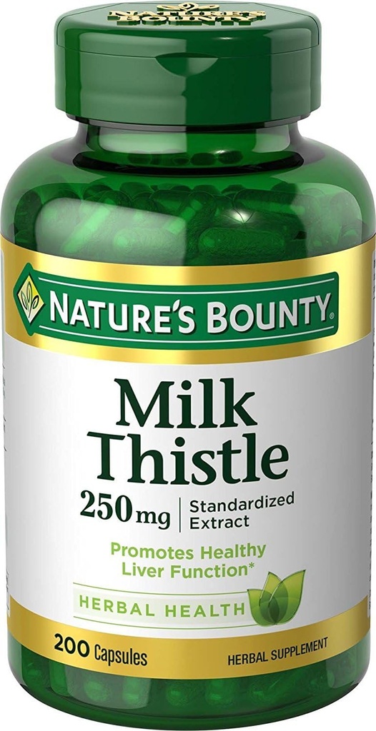 Nature's Bounty Milk Thistle 250 mg Capsules 200 ea 2