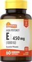 Sundance High Potency Vitamin E | 450mg (1000 IU) | 60 Softgels | Essential Vitamin Supplement | Non-GMO and Gluten Free Formula 2