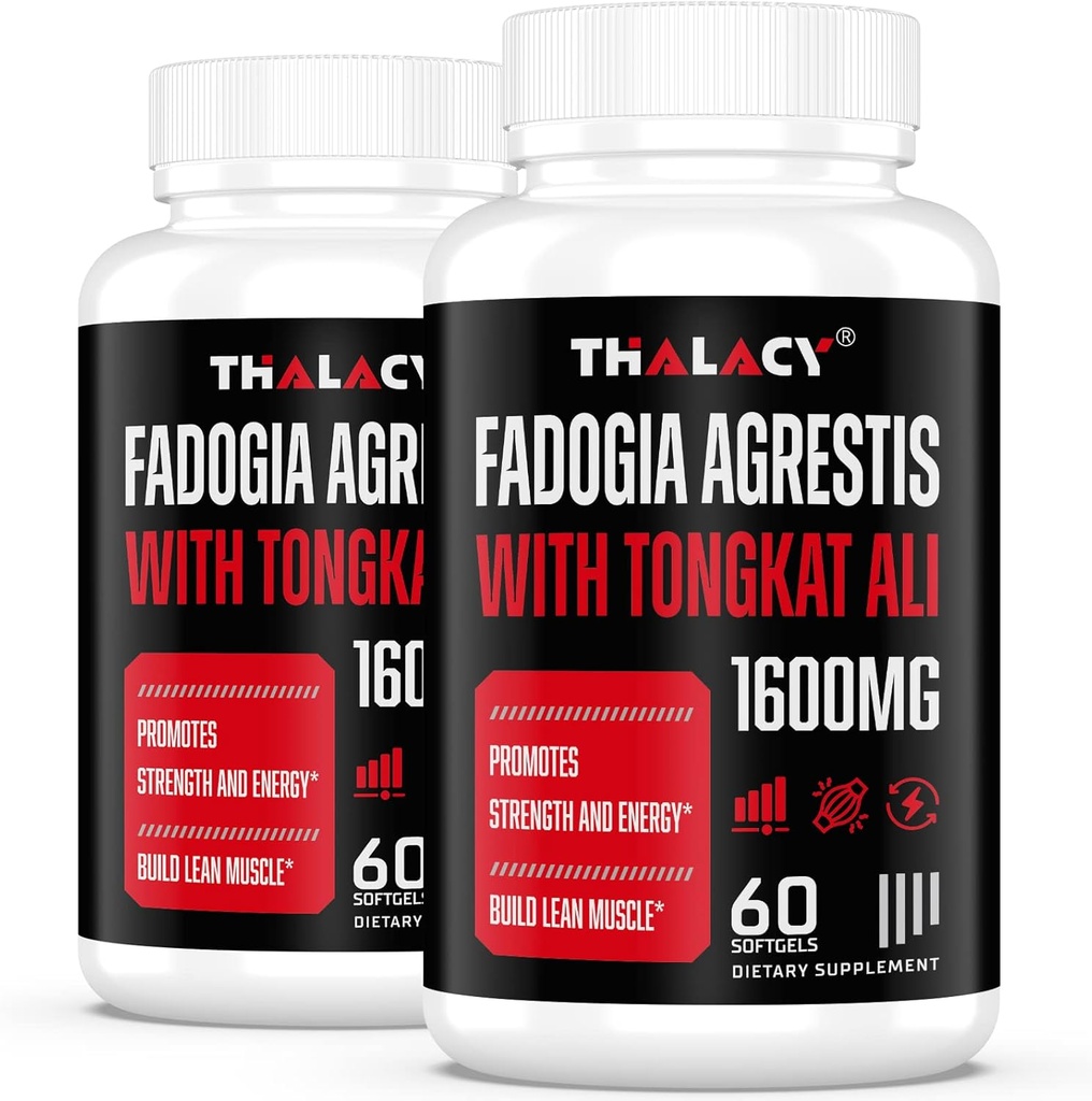 1600mg Fadogia Agrestis Tongkat Ali Supplement, Fadogia Agrestis Extract for Men with Ashwagandha - Maximum Strength, 120 Softgels 2