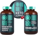WILD FUEL HMB with Vitamin D3, Amino Acid Complex and Keto MCT Oil Gummies Power and Recovery Bundle 2