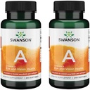 Swanson Vitamin A 10,000 IU (3,000 mcg RAE) Natural Nourishment for Bone, Skin Health, Vision Support & Immune System Function - High Absorption Vitamin A 250 Softgels (2 Pack) 2