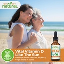 Why Not Natural Organic Vitamin D3 K2 (MK-7) Liquid Drops, 5000 IU of sublingual D3 with Coconut MCT Oil, for Strong Bones and Teeth, Heart and Immune Support 4