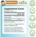 Why Not Natural Organic Vitamin D3 K2 (MK-7) Liquid Drops, 5000 IU of sublingual D3 with Coconut MCT Oil, for Strong Bones and Teeth, Heart and Immune Support 6