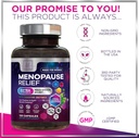 Menopause Supplements for Women with Dong Quai, Chaste Berry, Black Cohosh, 8 Billion CFU Probiotics - Hot Flash Night Sweats & Menopause Relief Probiotic for Vaginal, Digestive Health - 120 Capsules 5