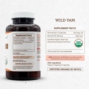 Secrets of the Tribe Wild Yam USDA Organic 120 Capsules | Made with Organic Vegetarian Capsules and Responsibly farmed Wild Yam (Dioscorea Villosa) Dried Root (120 Capsules) 5