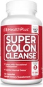 Health Plus Super Colon Cleanse 30 Day Supply of Gentle Gut Cleanse Detox, Psyllium Husk, Probiotics for Constipation Relief & Digestive Support, 120 Capsules 2