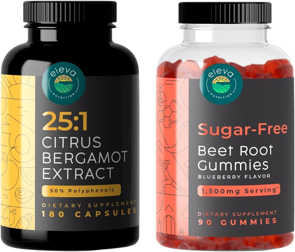 Citrus Bergamot Extract 25:1 and Sugar-Free Beet Root Gummies Bundle 2
