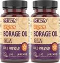 DEVA Vegan Vitamins, Borage Oil 500mg, Source of Omega-6 Fatty Acid GLA (Gamma linolenic Acid), Cold-Pressed & Unrefined, 90 Tablets 1-Pack 5