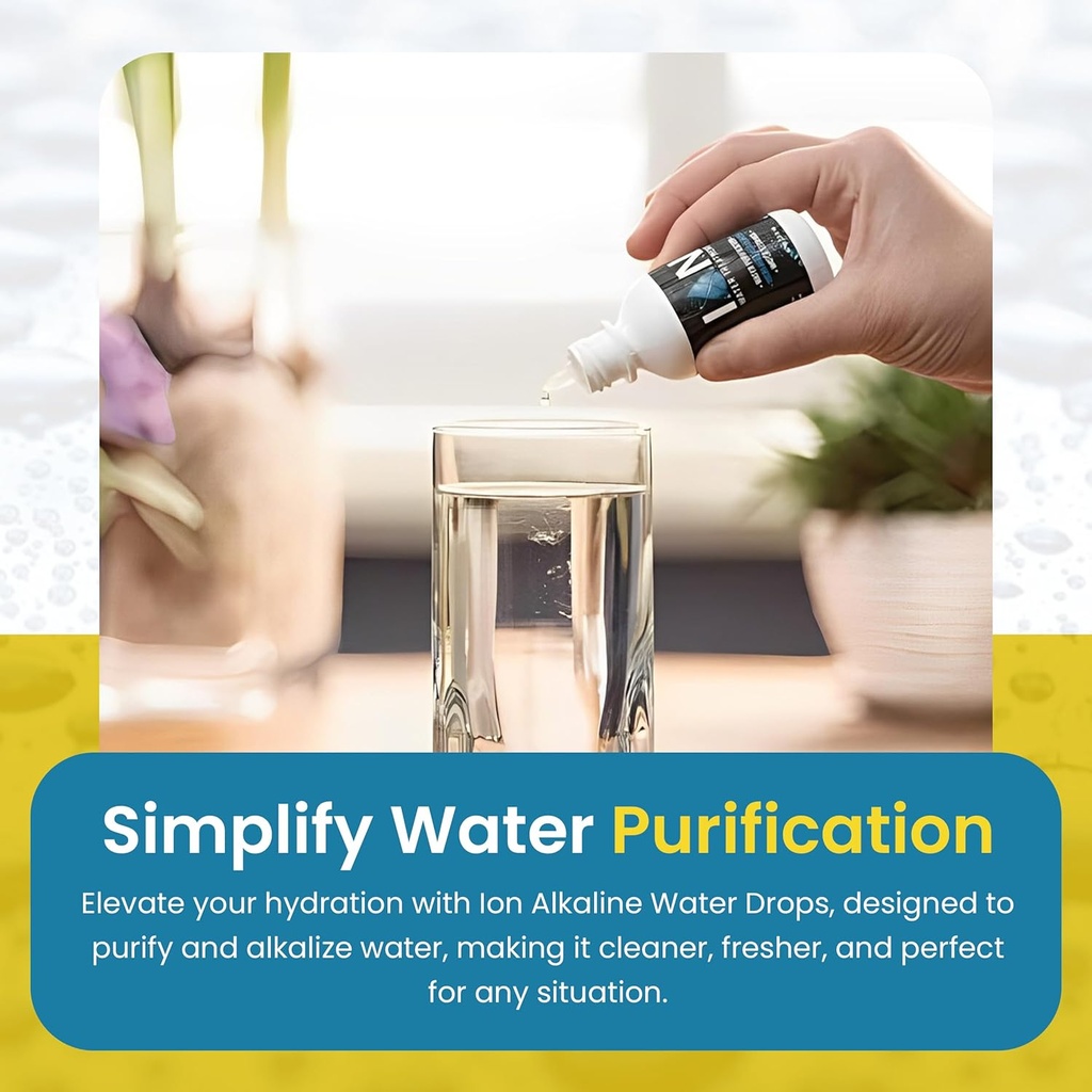 Ion Alkaline Water Drops PH Booster & Water Treatment Drops 4