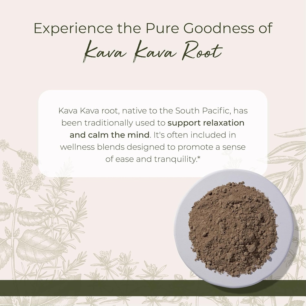 Starwest Botanicals Kava Kava Root Powder - Dried Herb for Tea & Beverages, Promotes Calm, Natural Piper Methysticum, Wildcrafted, Finely Ground, Certified Kosher - 4 oz Pouch 3