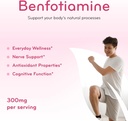 High Absorption Vitamin B1 Benfotiamine 300mg - Benfotiamine Supplement for Glycation Heart and Nerve Support - Vegan Non-GMO & Gluten Free Fat Soluble Thiamine B1 Supplement (180 Servings) 5