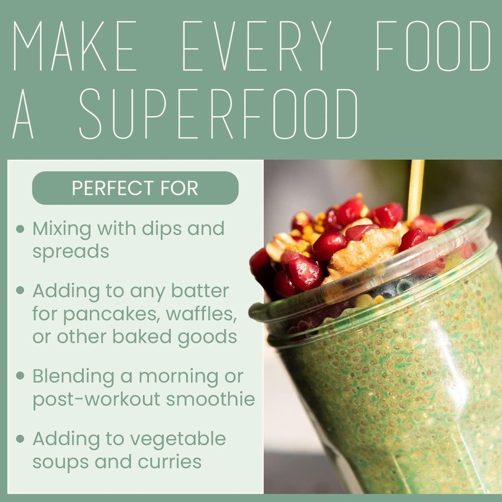 Philosophie Vegan Protein Powder - Green Superfood Powder with Hemp Protein, Spirulina & Maca Root Powder - Plant-Based, Organic Superfood Blend - Protein Powder for Meal Replacement Shake, 8oz 6