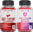 Atlantis Nutrition 60 Tart Cherry Gummies + 8-in-1 Immune Support 60 Gummies 2