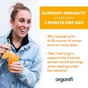 Organifi Immunity - Organic Superfood Immunity Support - 15 Single Serve Packets - Immunity Powder for T Cell Production and Upper Respiratory Health - Mushroom Beta Glucans, Vitamin C, D and Zinc 6