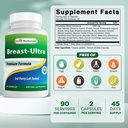 Best Naturals Breast-Ultra Breast Enlargement Pills 90 Capsules (90 Count (Pack of 1)) 3