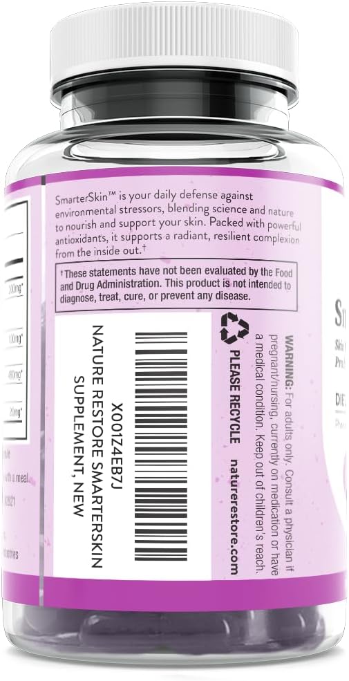 Smarter Skin, Nourishing Skin Health Within, Triple Combination of Polypodium Leucotomos Extract, FloraGLO, Verbasnol, 60 Vegan Capsules 3