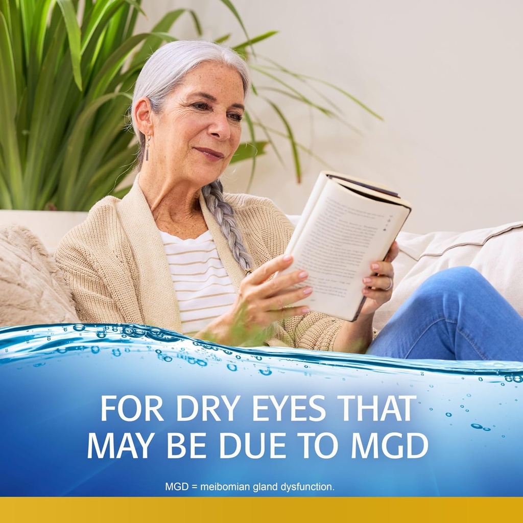 Refresh Optive MEGA-3 Lubricant Eye Drops Preservative-Free Artificial Tears, 0.01 fl oz (0.4 mL), 30 Single-Use Containers 6