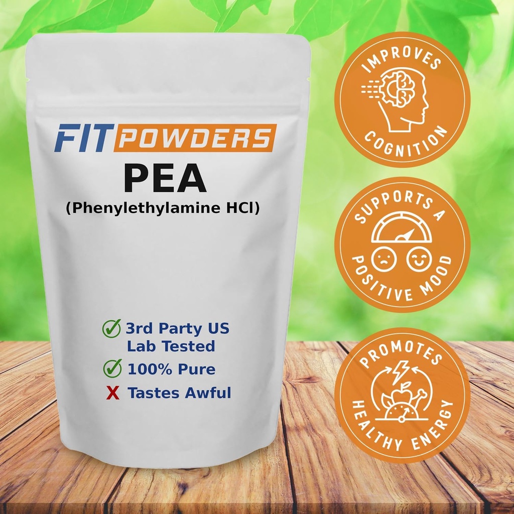 Beta Phenylethylamine HCl Pea Powder (Phenethylamine), Phenylethylamine Powder for Serotonin, Dopamine, and Energy Boost 3