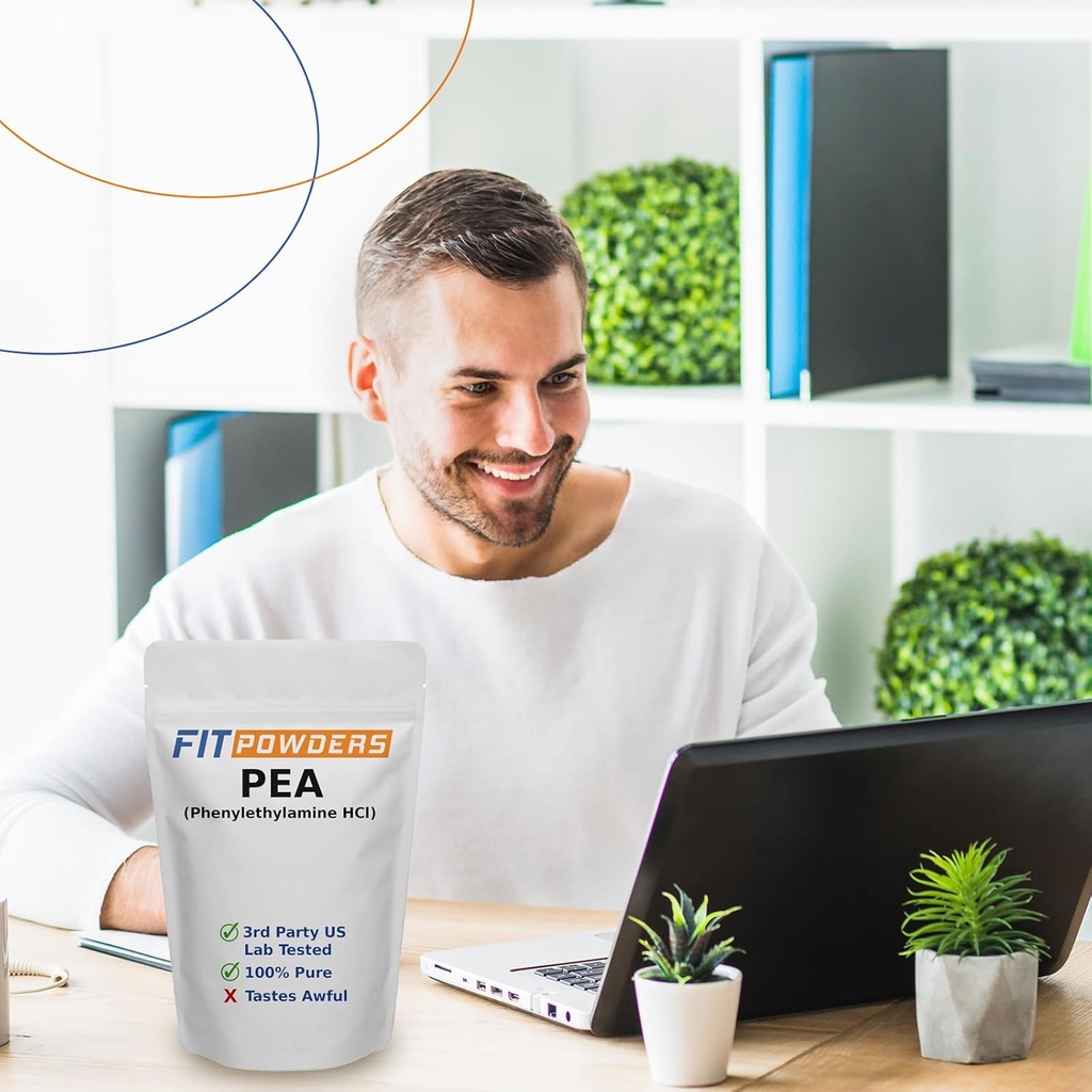 Beta Phenylethylamine HCl Pea Powder (Phenethylamine), Phenylethylamine Powder for Serotonin, Dopamine, and Energy Boost 4