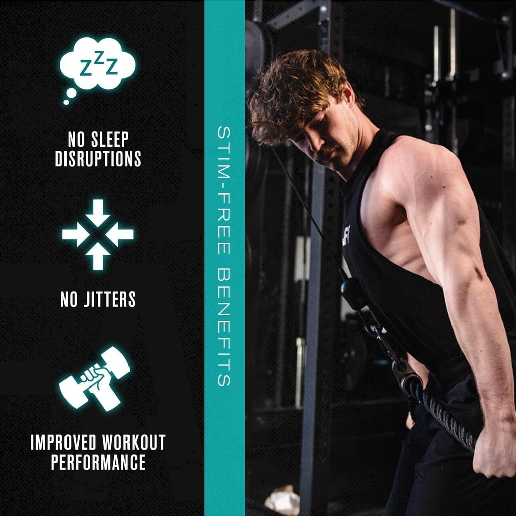 Jacked Factory Pumpsurge Caffeine Free Pre Workout for Men & Women - Nootropic Booster & Stim Free Pre Workout - Intense Pumps, Enhanced Focus - 30 Servings, Cherry Limeade 4