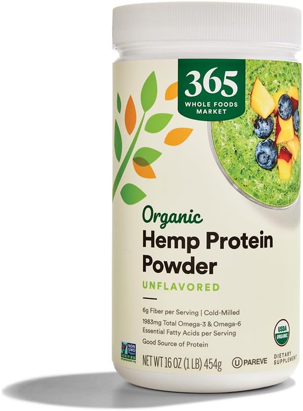 365 by Whole Foods Market, Organic Hemp Protein Powder Unflavored, 16 oz 2