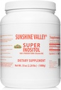 Sunshine Valley® Super Inositol, Vitamin B8 Powdered Dietary Supplement, Natural & PCOS Fertility Supplement, Hormonal Balance & Healthy Ovarian Function Support - 35oz 2