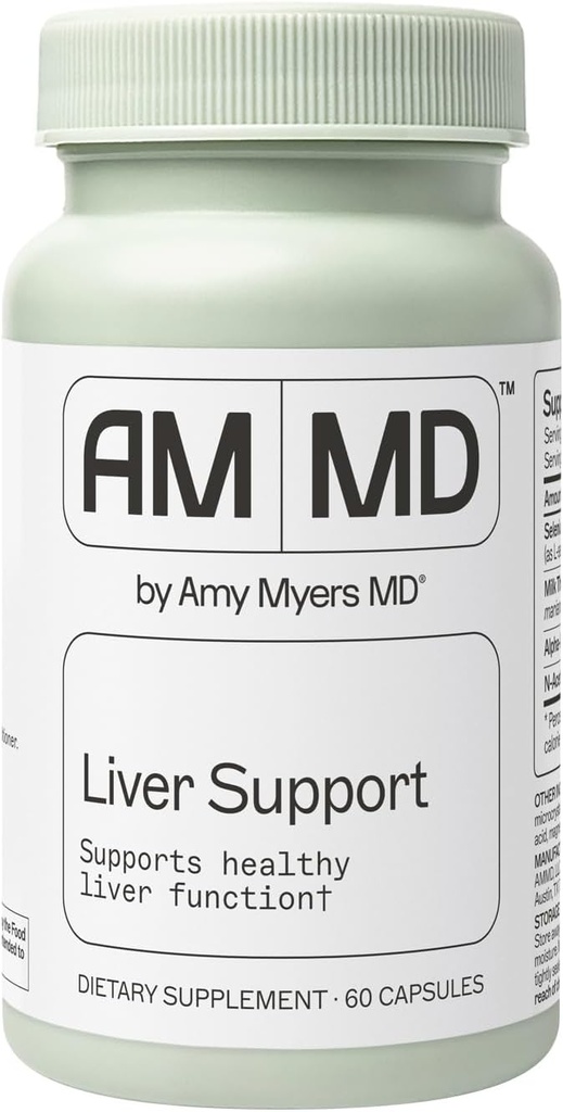 Amy Myers MD Liver Support - Supports Healthy Liver Function, Detox Pathways & Antioxidant Activity - with Selenium, Milk Thistle, Turmeric - 60 Capsules 2