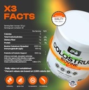 Bovine Colostrum X3 Supplement Powder for Humans, 100% Pure Whole Natural Grass Fed Superfood, High IgG, Plus Probiotic & Prebiotic, Unflavored, Made in USA 3