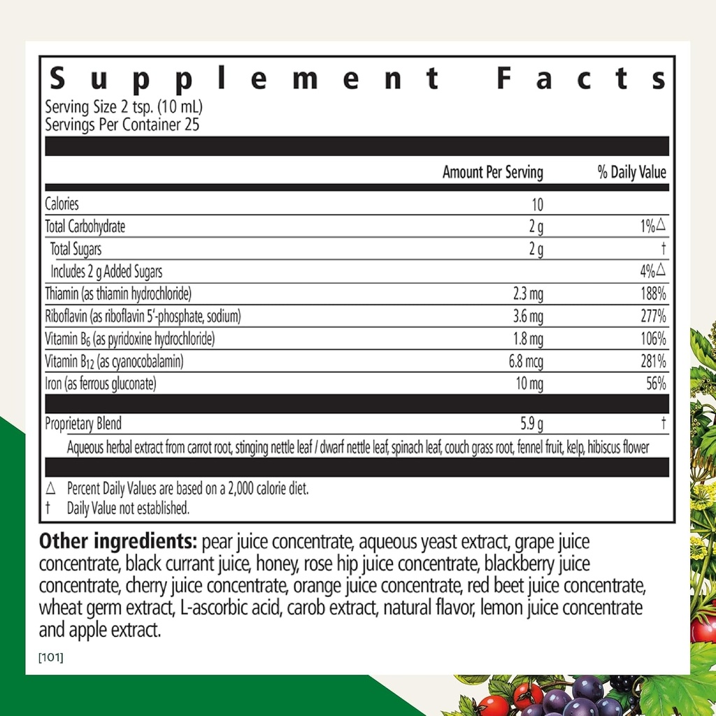 Floradix by Salus Gallexier Herbal Bitters (8.5 oz) & Iron & Herbs (8.5 oz) Bundle - Herbal Bitter for Digestive Support* - Iron Supplement for Healthy Energy Support* 4