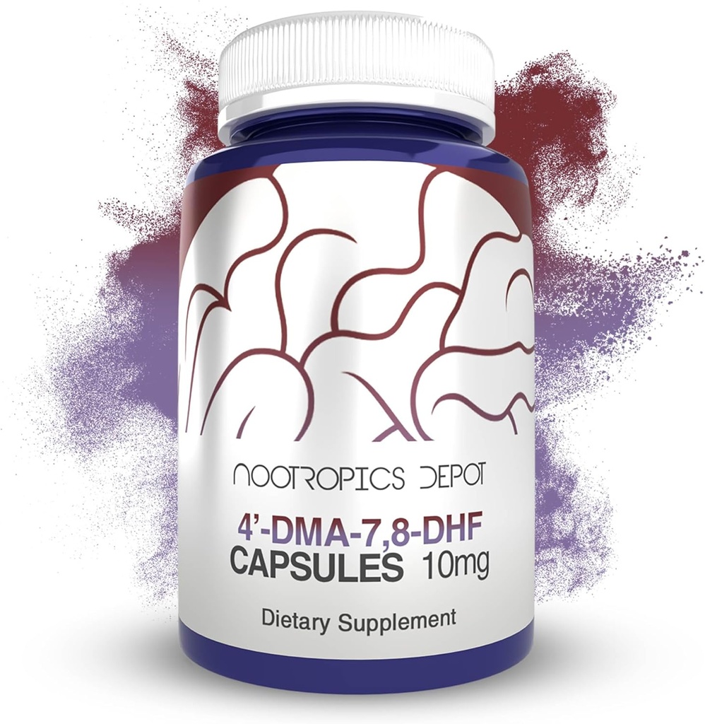 Nootropics Depot 4’-DMA-7,8-DHF Capsules | 10mg | 90 Count | 4'-DMA-7,8-Dihydroxyflavone 2