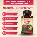 Liver Cleanse Detox & Repair | Herbal Liver Support Supplement w/ 20+ Liver Health Nutrients, Milk Thistle, Turmeric, Ginger, Dandelion, Zinc, Artichoke & more for Optimal Liver Support | 120 Capsules 6