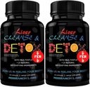 Research Labs 2 Pack Doctor Recommended Premium Liver Detox Cleanse & Support w/Milk Thistle, Beet Root, Dandelion. 23 Powerful Herbs for Powerful Detoxification 2