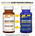 Serotonin Brain Food - 1250mg L-Tryptophan & 400mg Rhodiola Rosea Supplement - Mood Support Supplement for Stress Relief - Neurotransmitter Support with Magnesium Glycinate & Zinc - 120 Capsules 5