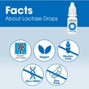 Intoleran Lactase Digestive Enzyme Drops - 0.47 FL Oz (14ml) | Liquid Lactase Enzyme for Lactose Intolerance | Makes Dairy Lactose-Free | Lactose-Free Cooking & Baking | Pure and Vegan | Low FODMAP 5