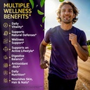 Sea Moss Capsules – 17-in-1 Blend with Black Seed Oil Ashwagandha Bladderwrack Burdock Root Turmeric Vitamin D3 K2 C for Daily Wellness – Multimineral Supplement for Men & Women – 240 Count 5