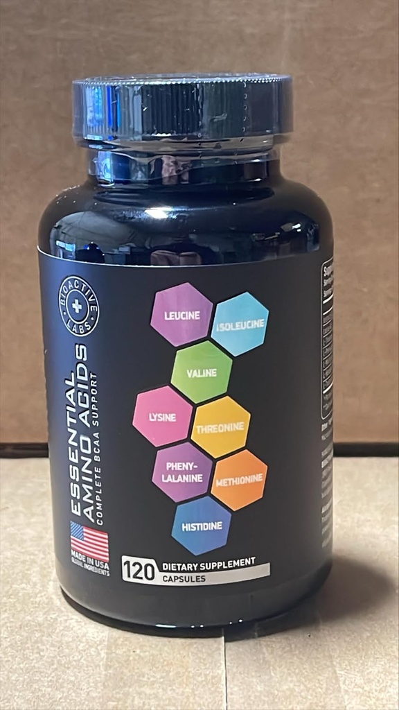 Essential Amino Acids Complex for Men & Women - Advanced Workout Power & Recovery Formula - Vegan BCAA Amino Acid Supplement with All 9 Branch Chain Essential Aminos - 240 Keto Friendly EAA BCAA Pills 6