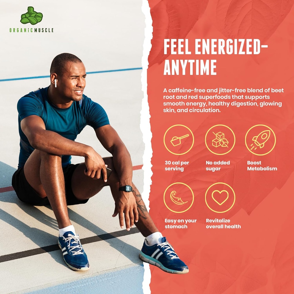 Organic Muscle Brain Boost Nootropics Blend - Vegan & Organic Superfood Health Supplements for Focus, Memory & Productivity with Ashwagandha, Ginkgo & Ginseng - Chocolate Flavor, 20 Servings 3