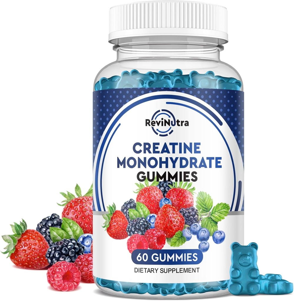 Creatine Chewable Gummies - 2000mg Creatine Monohydrate Tablet Chews, Easy Digesting, Fast Absorbing Chews for Men and Women, Build Muscle, Improve Recovery, Strength, and Endurance 60Count 2
