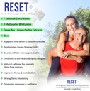 Reset+, 7 Energy Electrolytes, High Methyl B12, Methyl Folate, Pink Salt, High Magnesium, Super B Complex, Green Tea & Green Coffee Extracts, Biotin, Zinc, 72 Trace Minerals 3